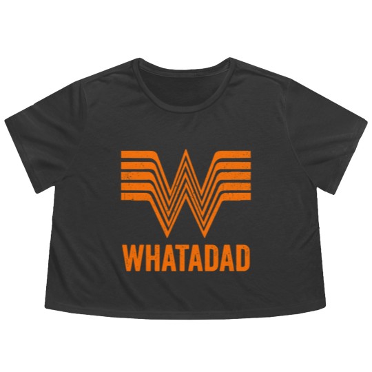 Discover Whatadad Funny Whataburger Lover Texas Gift | Active Flowy Cropped Tees
