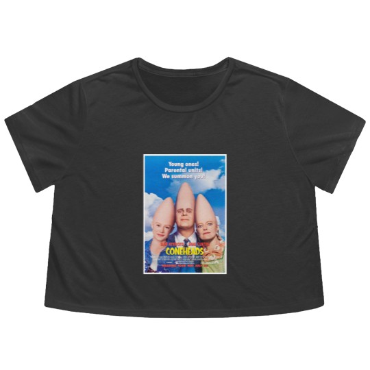 Discover Coneheads Movie Flowy Cropped Tees Cool Retro Movie Fan Flowy Cropped Tees