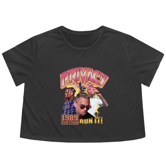Discover Vintage Privacy Chris Brown Flowy Cropped Tees, Chris Brown Hip Hop Tour 2022 Flowy Cropped Tees