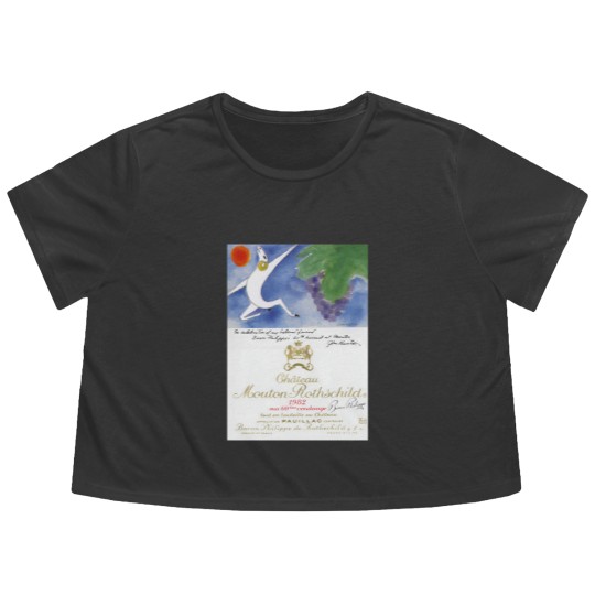 Discover Château Mouton Rothschild Classic Flowy Cropped Tees Flowy Cropped Tees