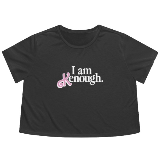 Discover I Am Kenough Flowy Cropped Tees Barbie Movie Flowy Cropped Tees