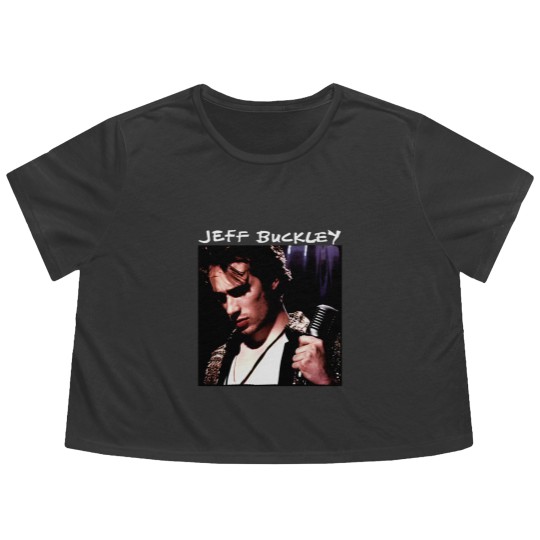 Discover Jeff Buckley Grace Music Flowy Cropped Tees, Retro Style Jeff Buckley Flowy Cropped Tees