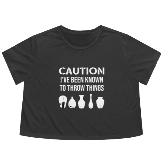 Discover Pottery Clay Ceramic Artist Ceramics Vintage Funny Pottery Flowy Cropped Tees