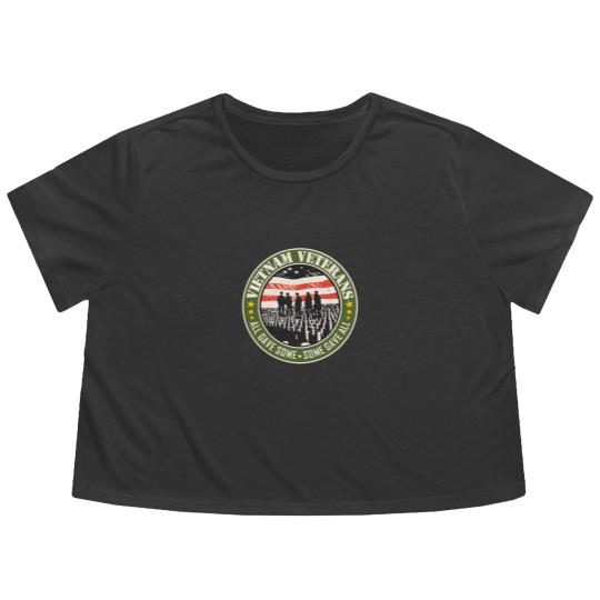 Discover Vietnam Veterans - Vietnam Veterans Gift - Flowy Cropped Tees