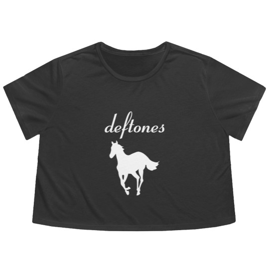 Discover White Pony Vintage Music Flowy Cropped Tees