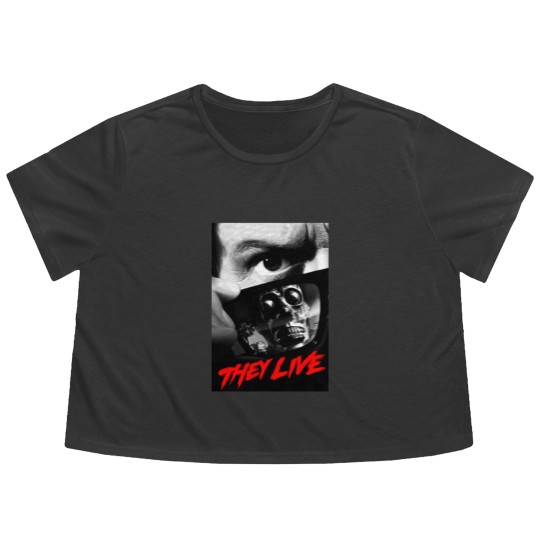 Discover They Live - John Carpenter - Rowdy Roddy Piper Flowy Cropped Tees
