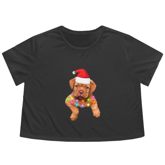 Discover dogue de bordeaux christmas decor for dog lovers Flowy Cropped Tees