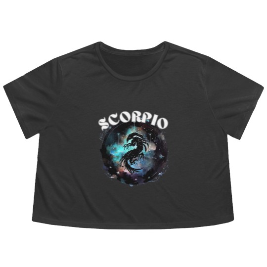 Discover Zodiac Scorpio Sign Classic Flowy Cropped Tees