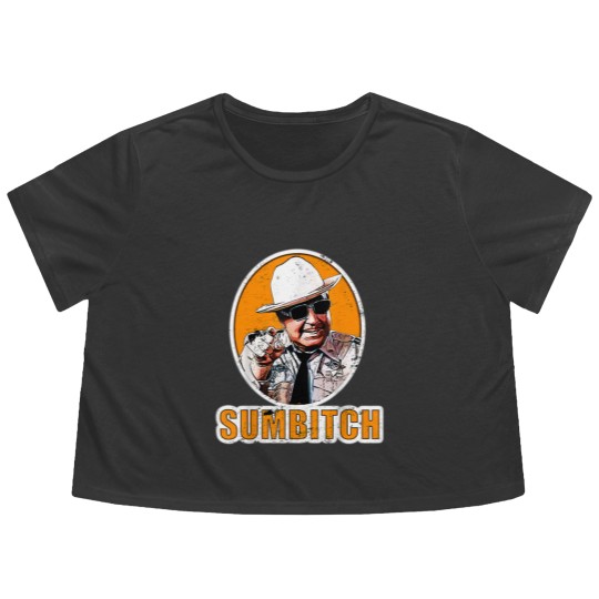 Discover Sumbitch distressedSUMBITCH smokey and the bandit Flowy Cropped Tees