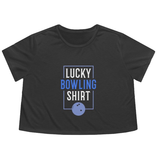 Discover Lucky Bowling Flowy Cropped Tees for all Bowlers Flowy Cropped Tees