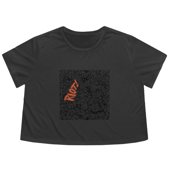 Discover Paramore Band Flowy Cropped Tees, Music band 2023 Tour Merch, Hayley Williams Band Flowy Cropped Tees