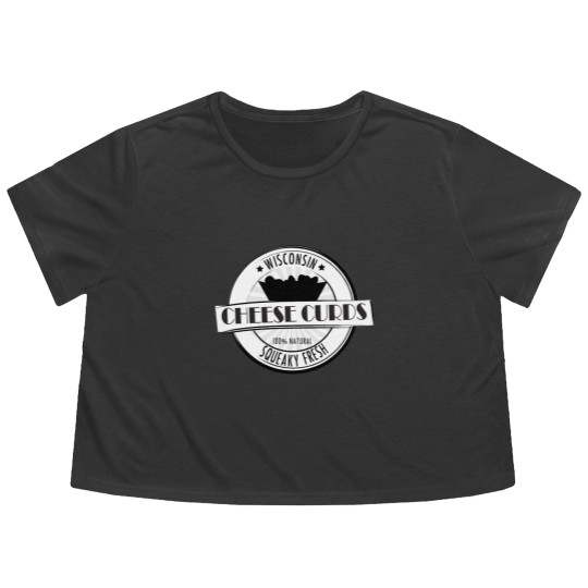 Discover Wisconsin Cheese Curds Flowy Cropped Tees