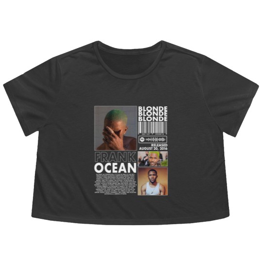 Discover Frank Ocean Rap Flowy Cropped Tees, Blonde Album Merch Vintage Rapper Hiphop