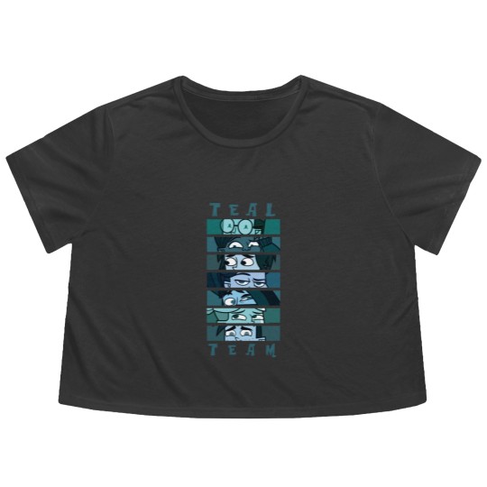 Discover Adventure Camp - Teal Team Flowy Cropped Tees