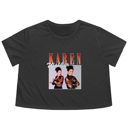 Discover Karen Walker Short Sleeve Famous Flowy Cropped Tees Men and Women Flowy Cropped Tees