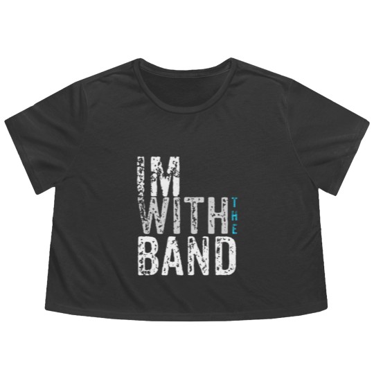 Discover I'm with the Band Flowy Cropped Tees