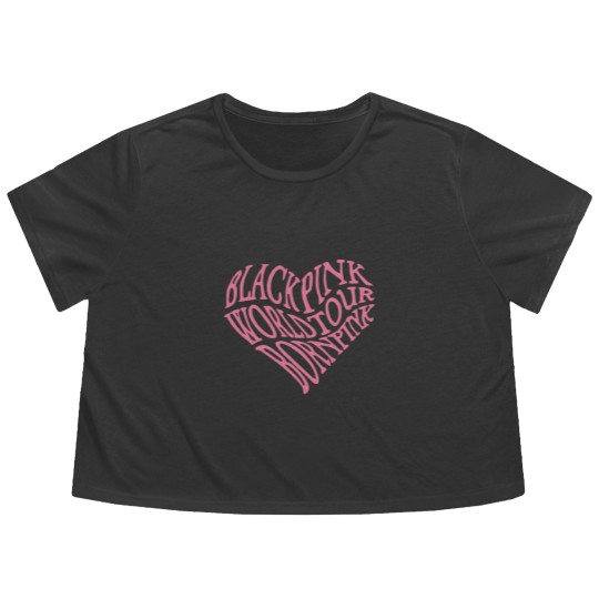 Discover Blackpink World Tour Born Pink Flowy Cropped Tees