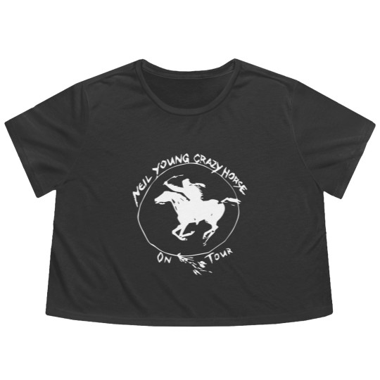 Discover Unisex // Neil Young // Crazy Horse // Short Sleeve Flowy Cropped Tees