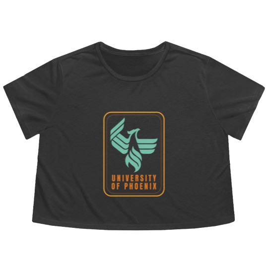 Discover University Of Phoenix Flowy Cropped Tees