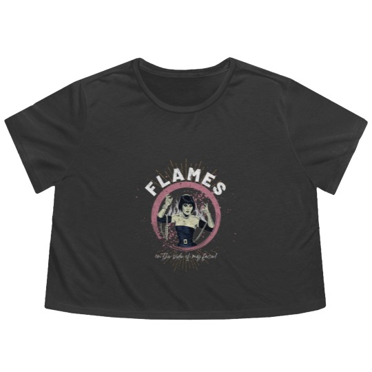 Discover Flames on the side of my face - Clue - Flowy Cropped Tees