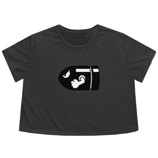 Discover Bullet bill Flowy Cropped Tees