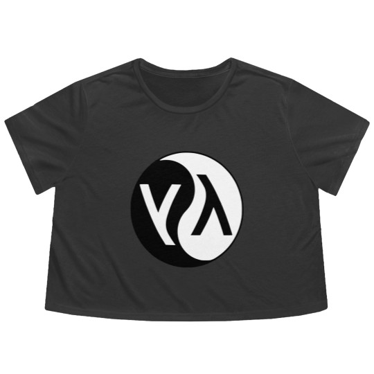 Discover lisp lambda yin yang logo Flowy Cropped Tees
