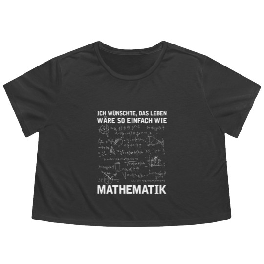 Discover Lustiger Mathematik Lehrer Mathe Nerd Flowy Cropped Tees