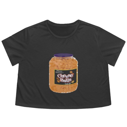Discover Cheese Balls fan art parody Flowy Cropped Tees Flowy Cropped Tees