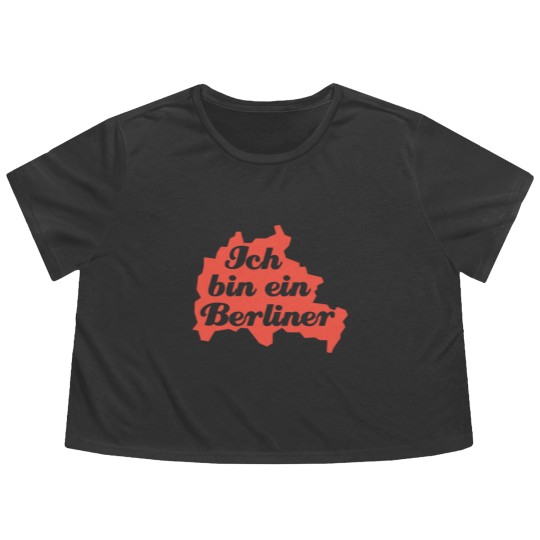 Discover Ich Bin Ein Berliner - Berlin - Germany - JFK Flowy Cropped Tees