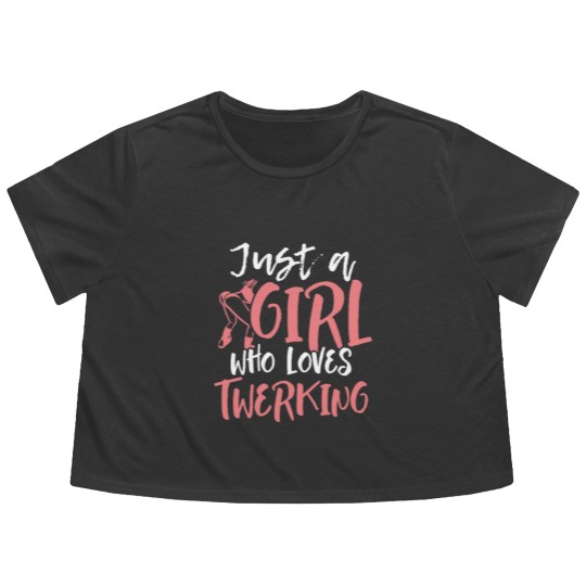 Discover Twerking twerken twerkin twirken booty dance gift Flowy Cropped Tees