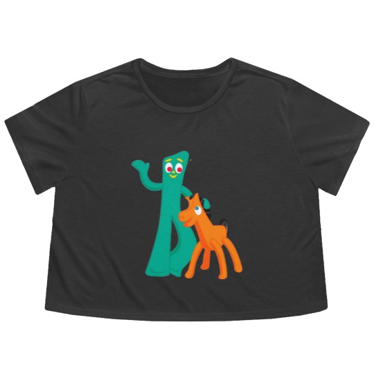 Discover Gumby Pokey Flowy Cropped Tees
