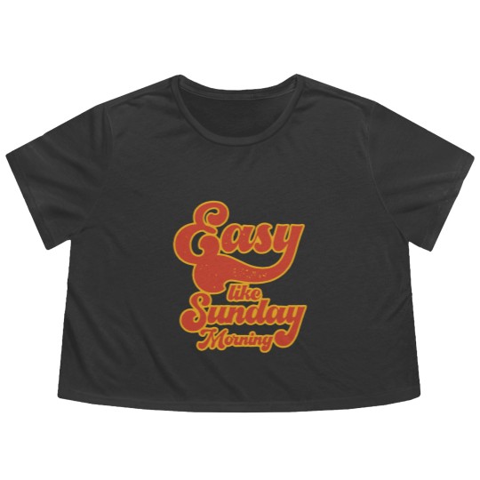 Discover Easy Like Sunday Morning Unisex Flowy Cropped Tees, Inspired by Lionel Richie