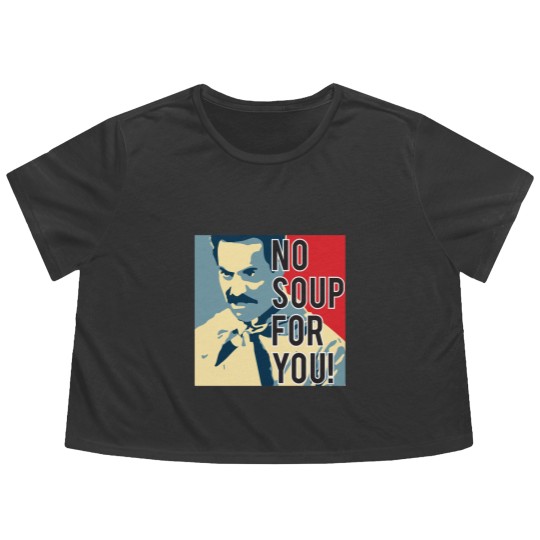 Discover No Soup For You Flowy Cropped Tees