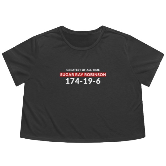 Discover Sugar Ray Robinson - Greatest of All Time - Sugar Ray Robinson - Flowy Cropped Tees