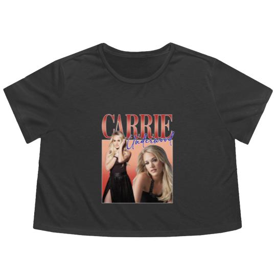 Discover Carrie Underwood Flowy Cropped Tees