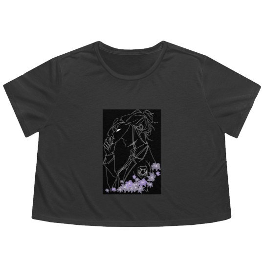 Discover Purple Hyacinth Flowy Cropped Tees