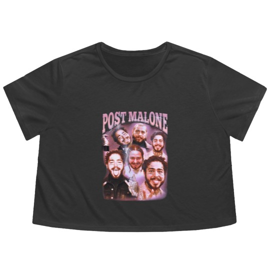 Discover Post Malone Flowy Cropped Tees, Post Malone Flowy Cropped Tees, Post Malone Printed Graphic Flowy Cropped Tees, Posty Fan Flowy Cropped Tees
