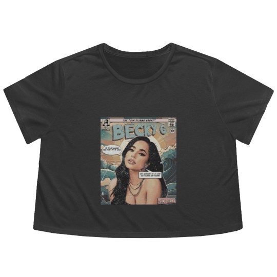 Discover Becky G Comic Flowy Cropped Tees, 90S Vintage Merch Book Art
