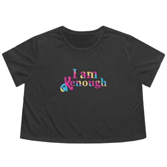 Discover Kenough SelfLove Funny Quote Im Kenough Flowy Cropped Tees