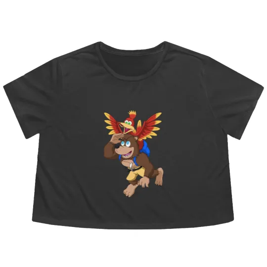 Discover Banjo-tooie - Banjo Kazooie - Flowy Cropped Tees