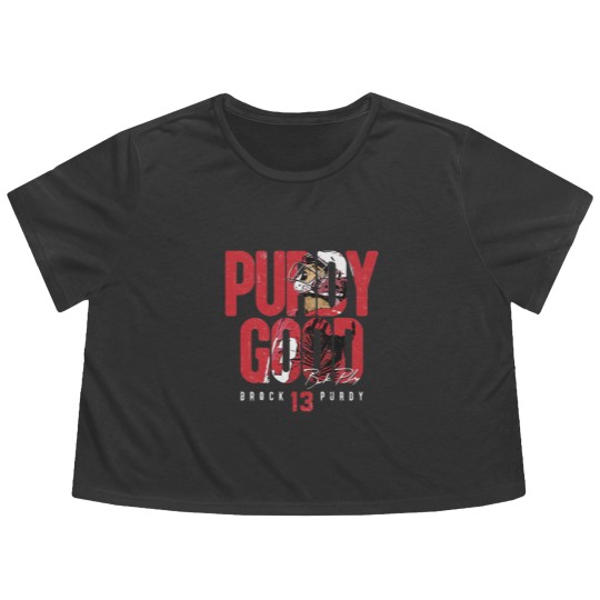 Discover Brock Purdy San Francisco Purdy Good - Brock Purdy - Flowy Cropped Tees