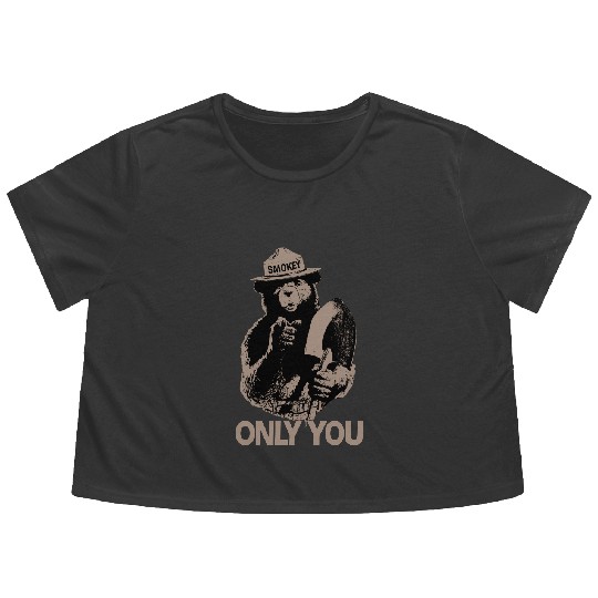 Discover SMOBEAR Only You Adult Flowy Cropped Tees