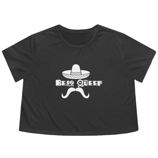 Discover Beso Queef Flowy Cropped Tees