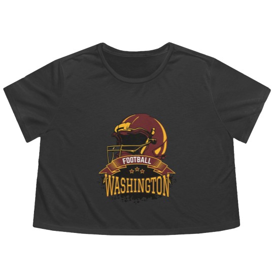 Discover Retro Washington Football Flowy Cropped Tees, Vintage Washington Football Flowy Cropped Tees