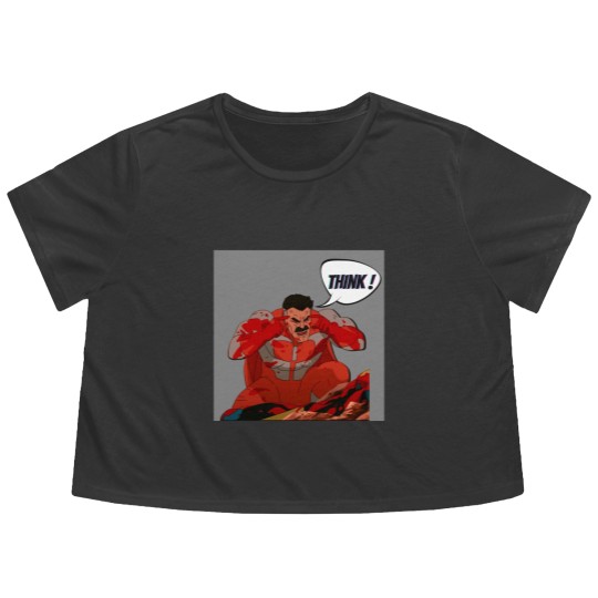 Discover Think Mark  Omni man Flowy Cropped Tees