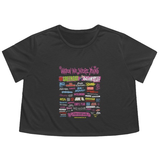 Discover "When We Where Young" Flowy Cropped Tees
