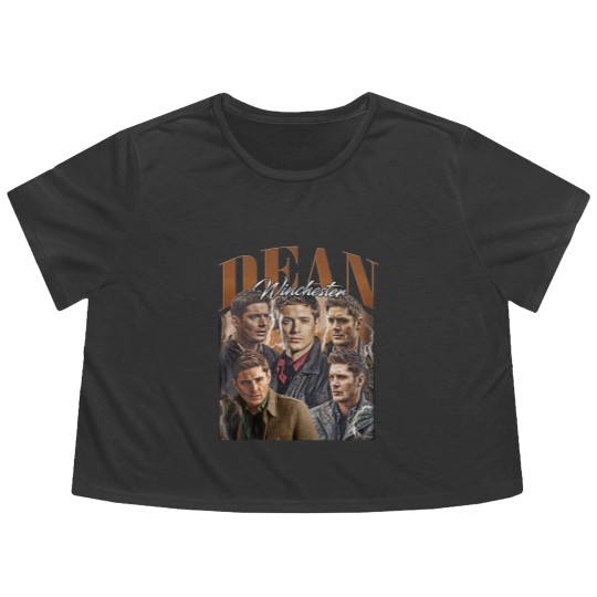 Discover Dean Winchester Vintage Flowy Cropped Tees, Gift For Women and Man Unisex Flowy Cropped Tees