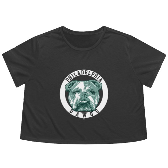 Discover philly dawgs philadelphia fooball shir Flowy Cropped Tees