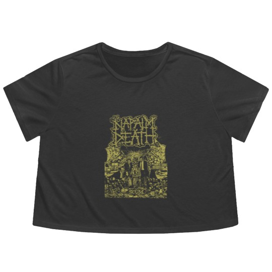 Discover Napalm death Metal Flowy Cropped Tees