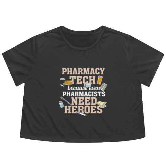 Discover Pharmacy Tech,Pharmacy Technician,Gift,Gift Idea Flowy Cropped Tees